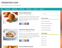 Tablet Screenshot of foodsteak.com